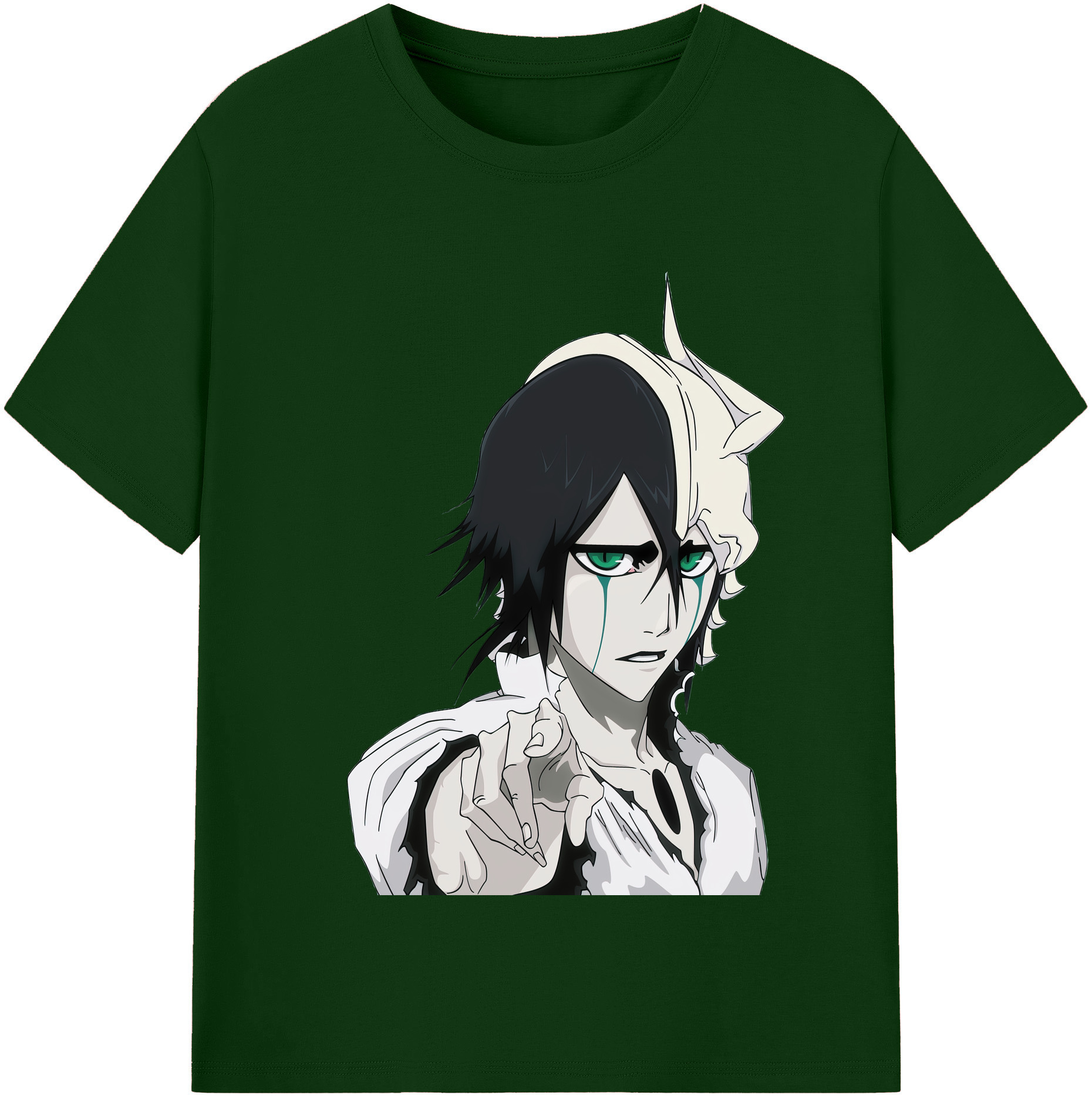 （画像用） ブリーチ ウルキオラ·シファー BLEACH Ulquiorra cifer 綿100％半袖Tシャツ（フロントプリント）